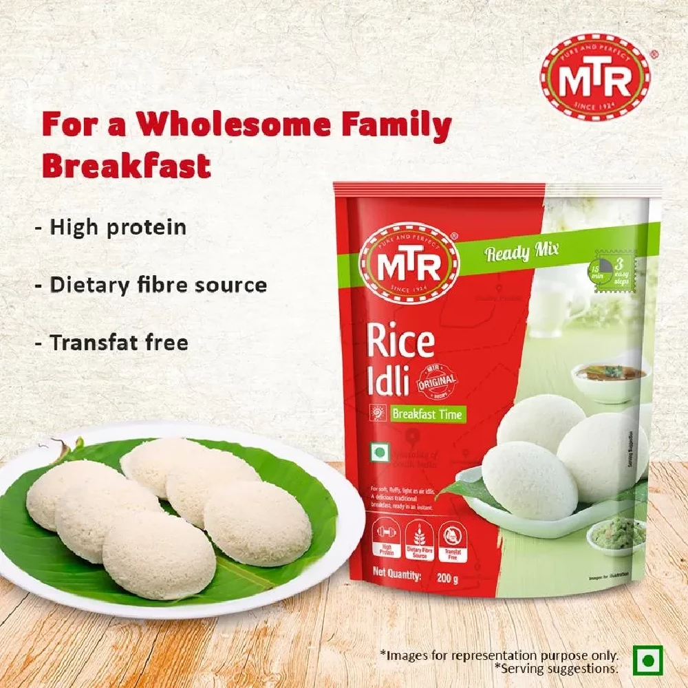 MTR Original Rice Idli Ready Mix, 200 g Pouch-5.webp